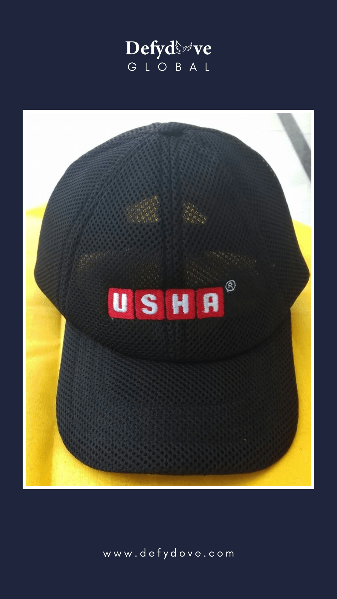 Cotton Corporate Cap by Defydove Gloval